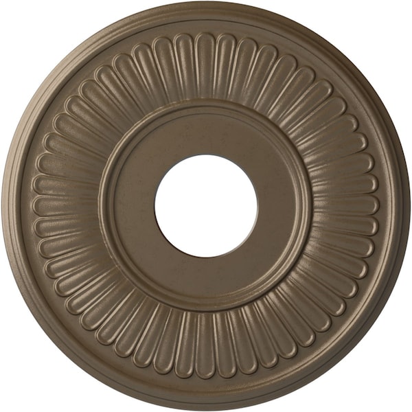 Ekena Millwork Berkshire Ceiling Medallion (Fits Canopies up to 7"), 15 3/4"OD x 3 7/8"ID x 3/4"P, Warm Silver CM15BEWSS - main